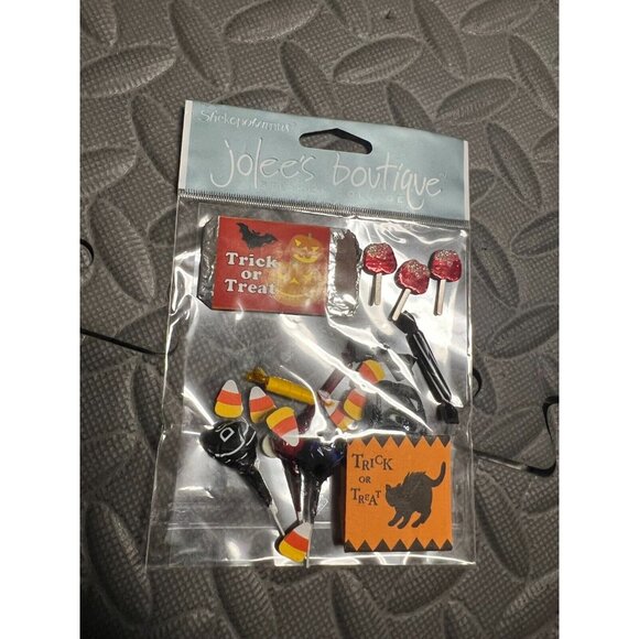 JOLEE'S Boutique Stickers TRICK OR TREAT Halloween Candy 3D Jolees Vintage Card - Picture 4 of 4